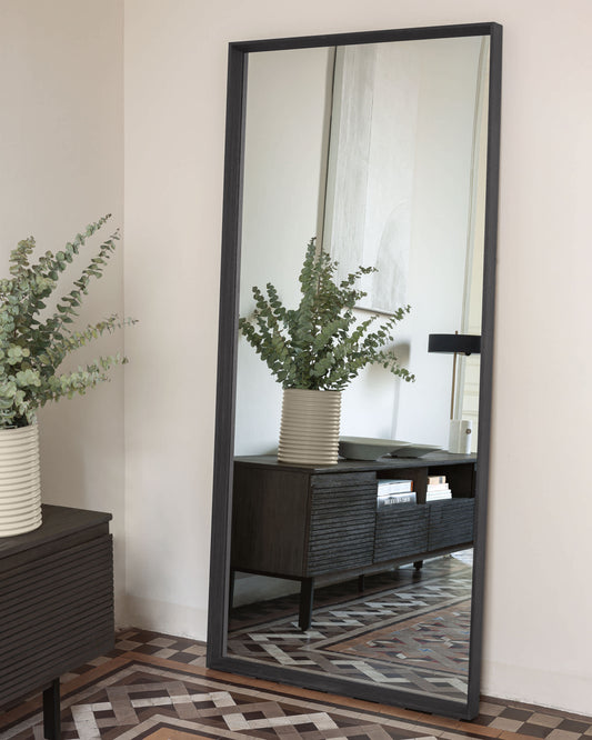 Specchio Nerina 80 x 180 cm con finitura scura