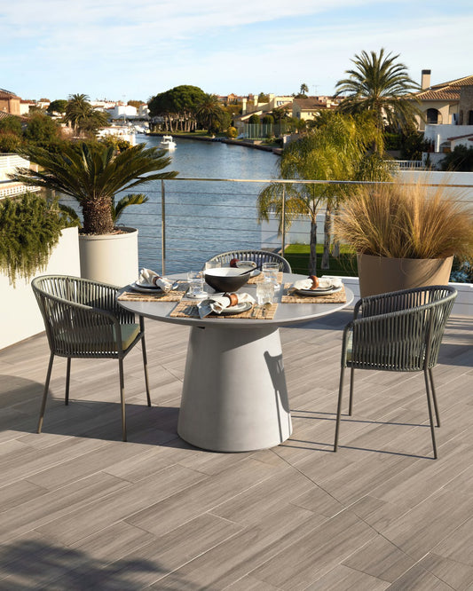 Tavolo Itai Ø 120 cm cemento
