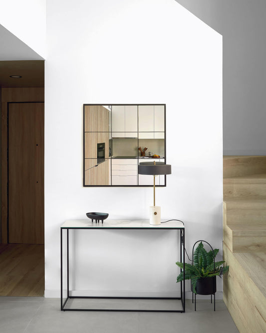 Consolle Rewena 110 x 75 cm con finitura Kalos Blanco
