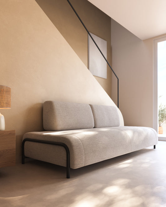 Modulo Compo 3 posti beige grigiastro 232 cm