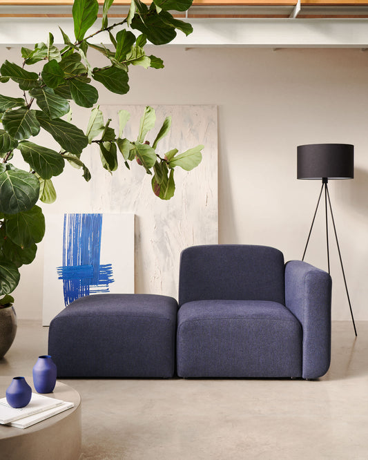 Divano modulare Neom 1 posto blu 169 cm