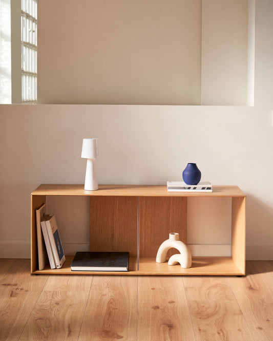 Modulo libreria grande Litto impiallacciato rovere 101 x 38 cm