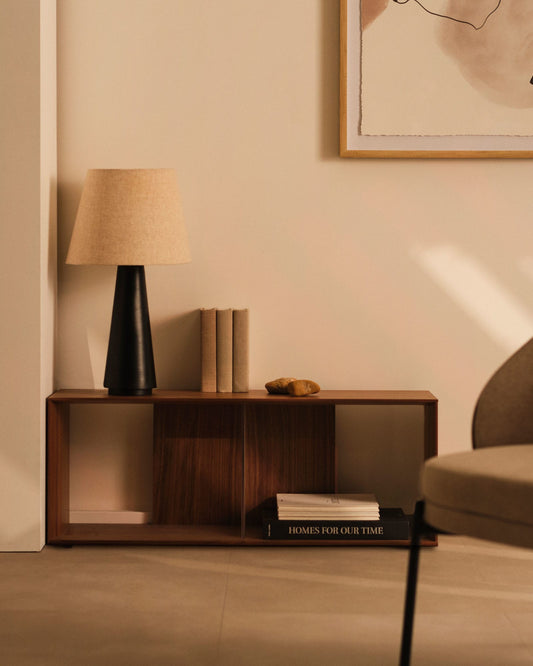 Modulo libreria grande Litto impiallacciato noce 101 x 38 cm