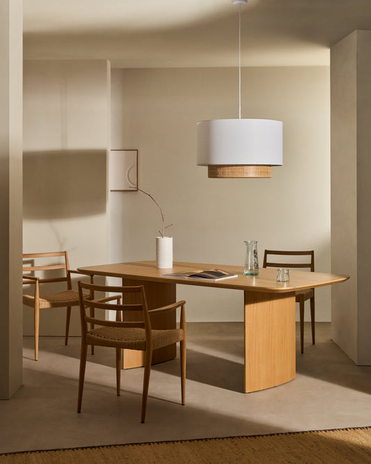 Tavolo Litto con impiallacciatura di rovere 240 x 100 cm