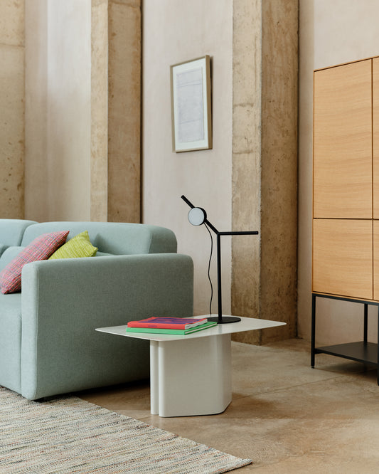 Tavolino in ferro grigio Arvin 70 x 52 cm