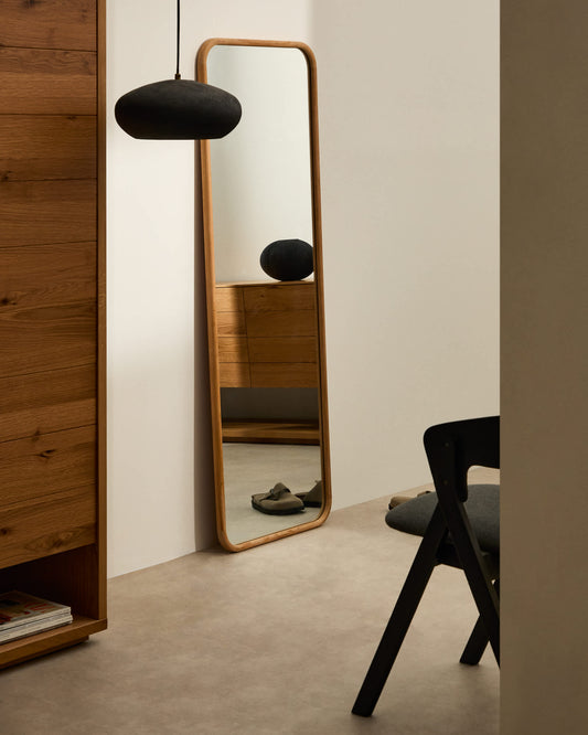 Specchio Milsa in legno di teak 54 x 154 cm FSC 100%