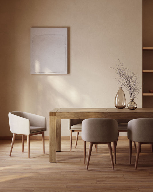 Tavolo allungabile Briva impiallacciato rovere finitura naturale 200 (280) x 100 cm