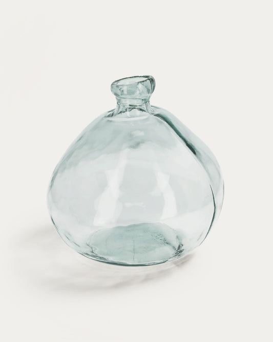 Vaso Brenna grande trasparente in vetro 100% riciclato