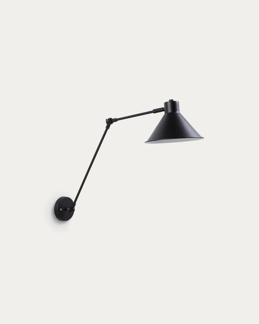 Lampada da parete Dione nero