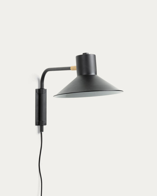 Lampada da parete Aria piccolo nero