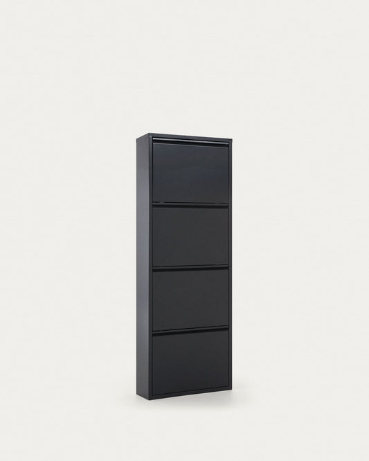 Scarpiera Ode 50 x 136 cm con 4 ante grigio scuro