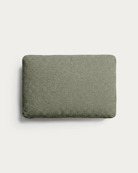 Cuscino Blok in ciniglia verde muschio 40 x 60 cm
