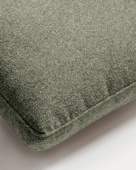 Cuscino Blok in ciniglia verde muschio 50 x 60 cm