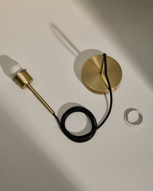 Supporto per lampada da soffitto Fulvia in metallo finitura oro 150 cm