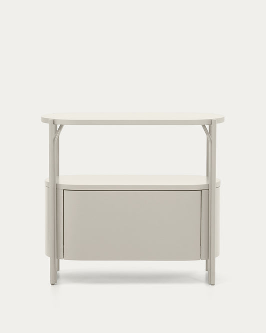 Mobile bagno Arely con struttura in acciaio e MDF laccato bianco 90 x 40 cm