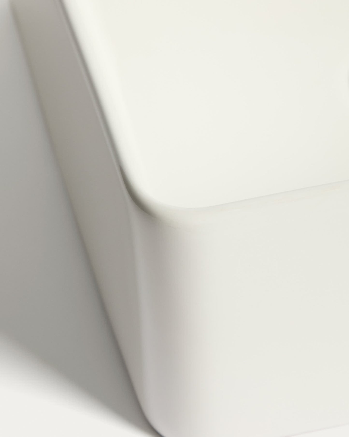 Lavabo da appoggio Ovara in ceramica bianca smaltata 36,5 x 36,5 cm