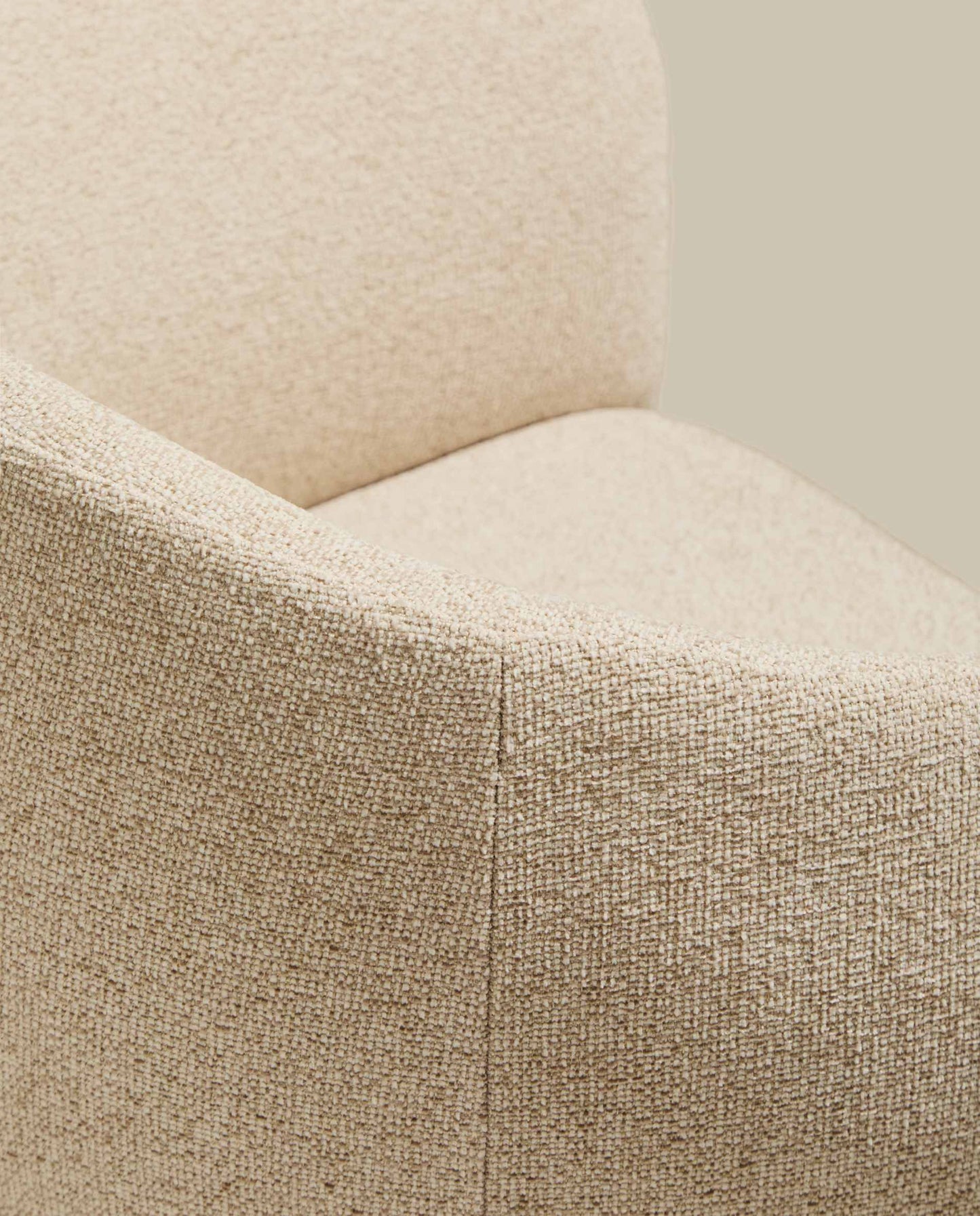 Sedia Bosca in ciniglia beige