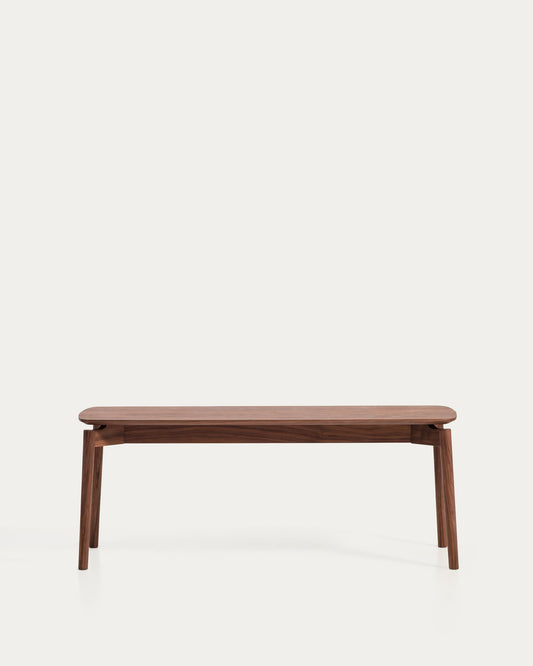 Panca Evera in impiallacciato di rovere con finitura noce 122 cm