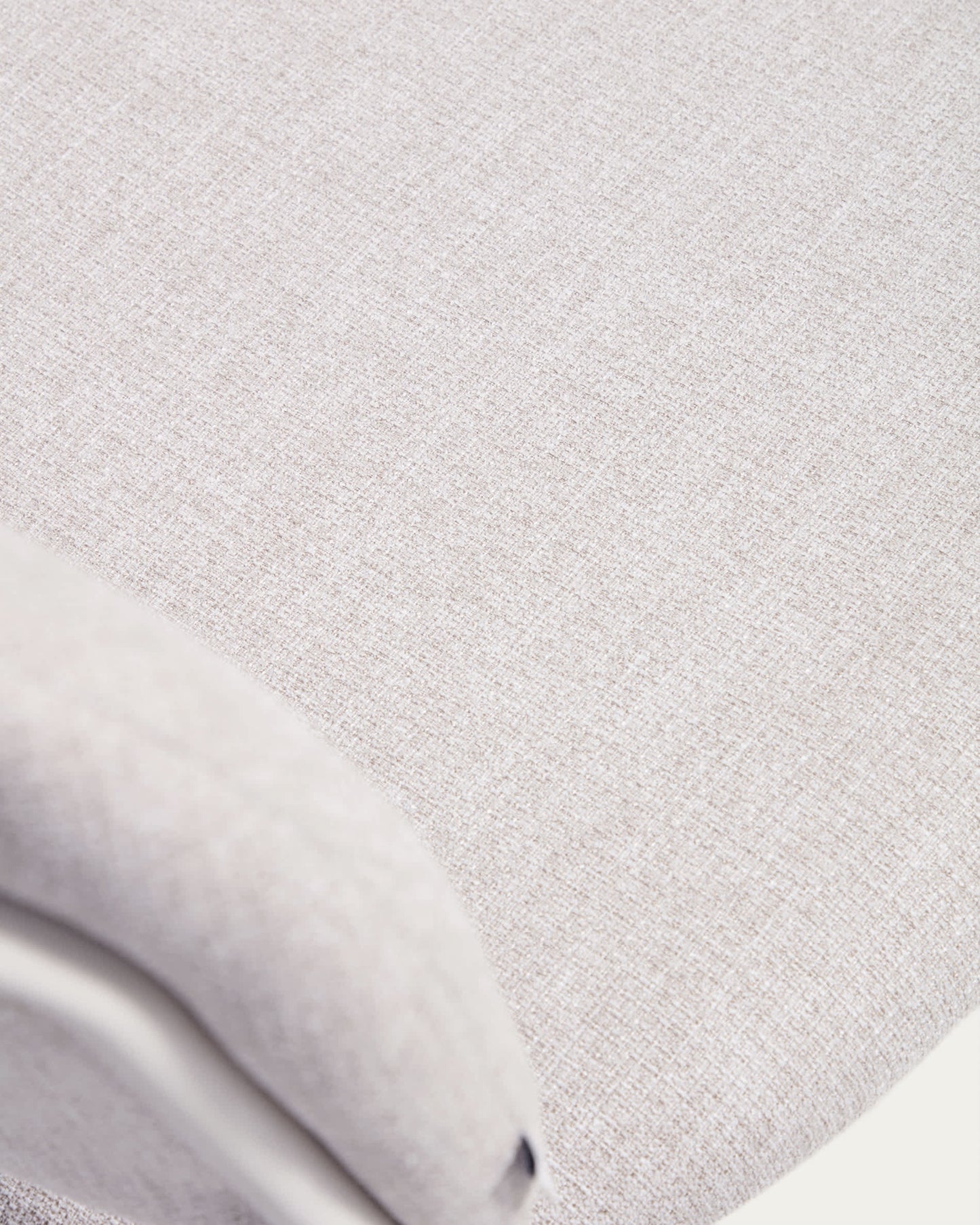 Sedia impilabile Meli in ciniglia beige con gambe in metallo beige FSC Mix Credit