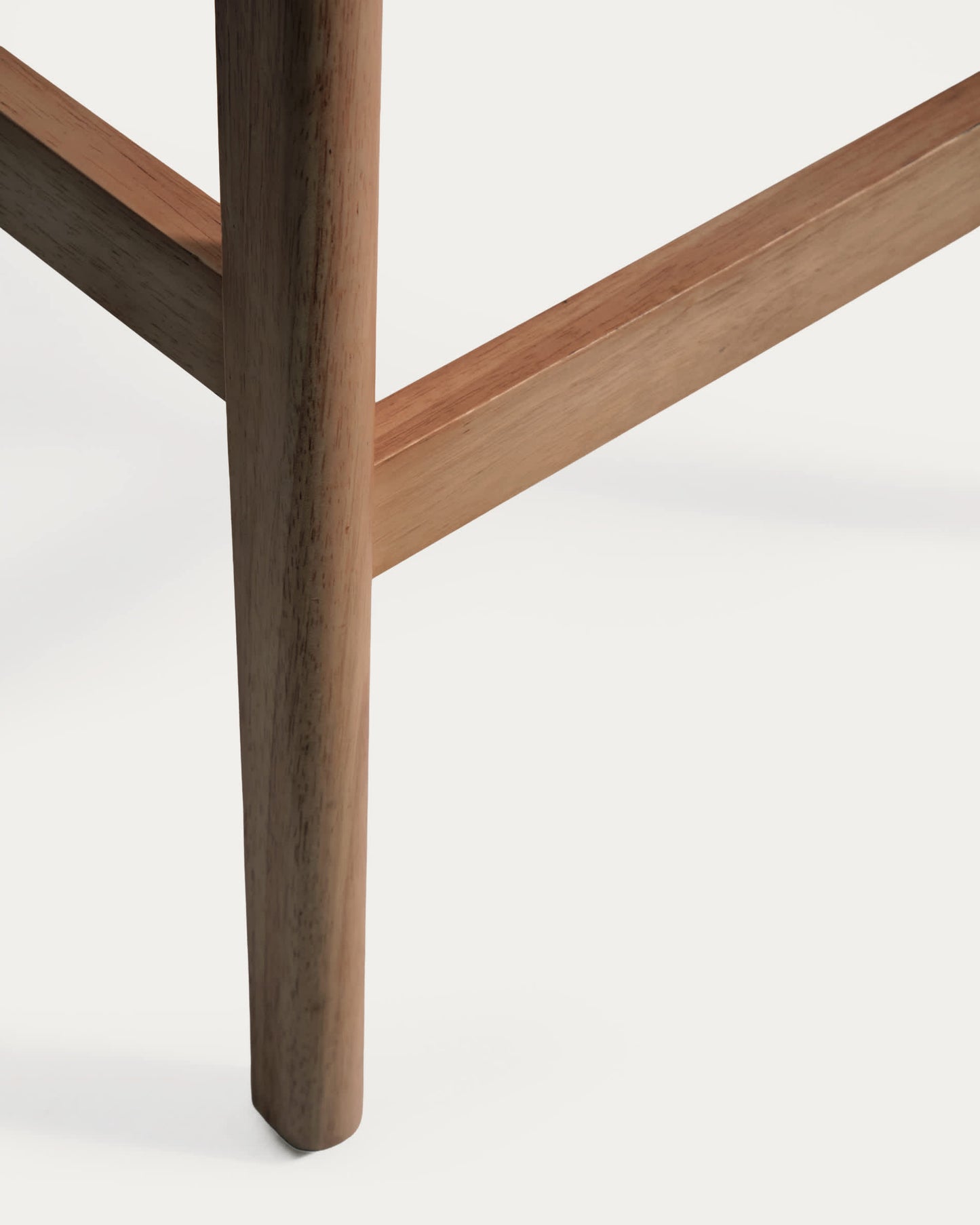 Sgabello Ludara in impiallacciato di rovere con finitura noce 65 cm