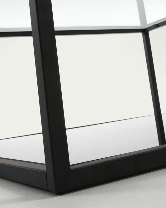 Tavolino rettangolare Blackhill 110 x 60 cm nero