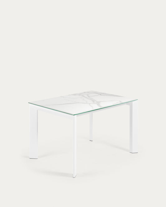 Tavolo Axis 120 (180) cm gambe bianco
