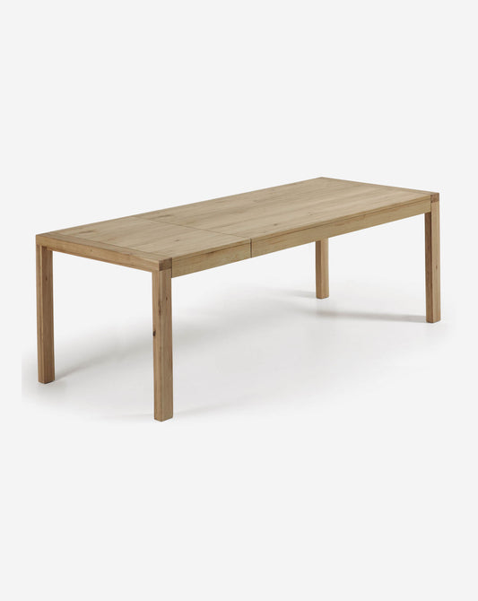 Tavolo allungabile Briva impiallacciato rovere finitura naturale 200 (280) x 100 cm