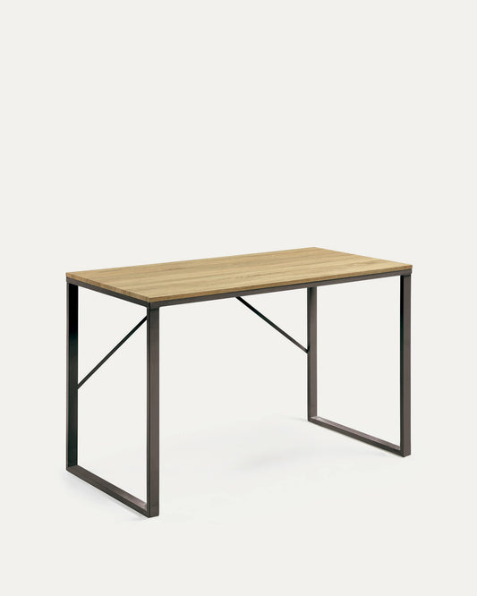 Scrivania rettangolare Talbot 120 x 60 cm nero