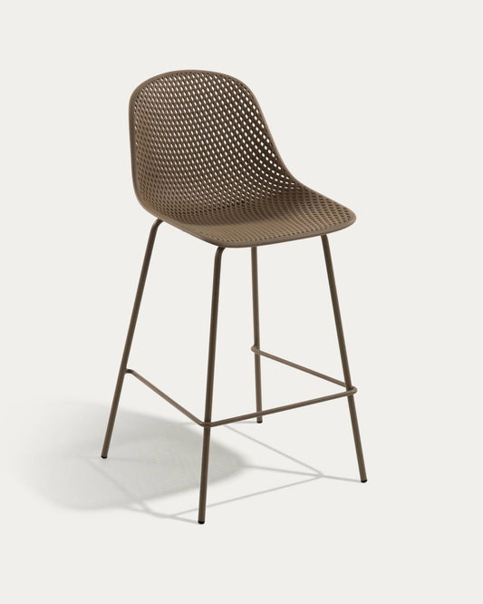 Sgabello Quinby beige altezza 75 cm