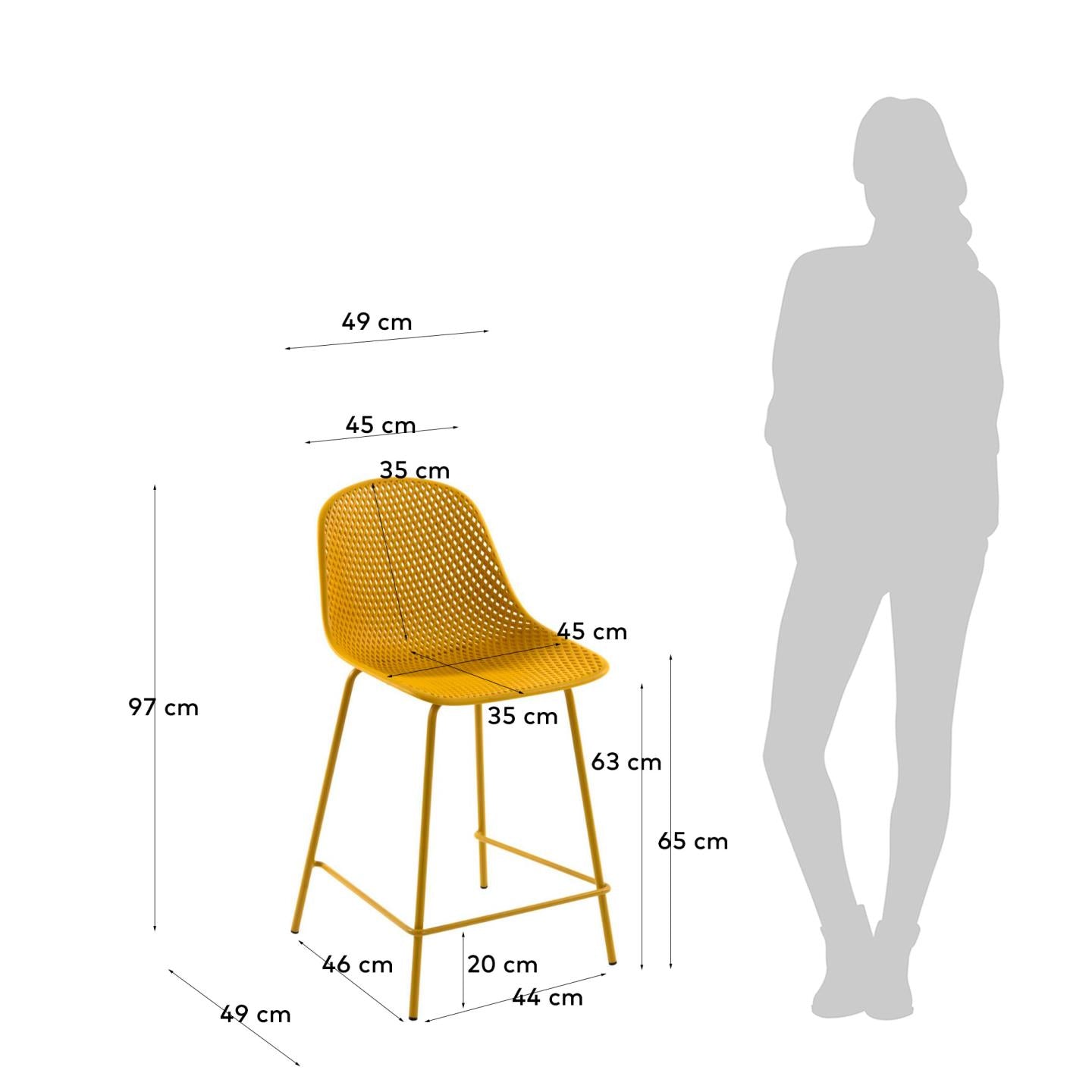 Sgabello Quinby 65