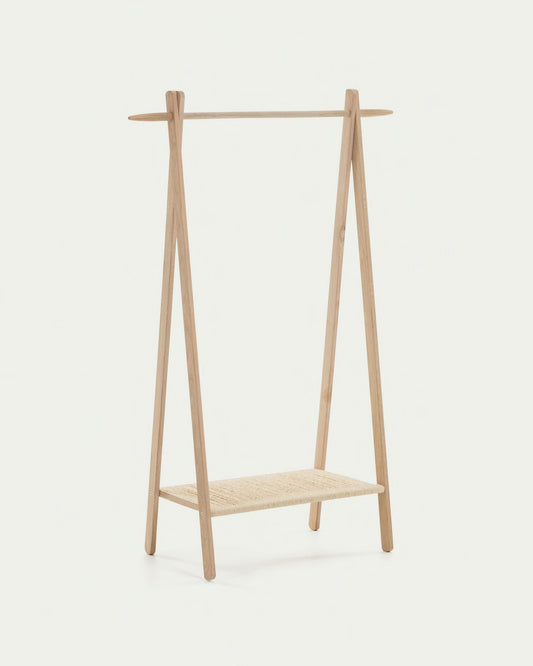 Appendiabiti Natane in legno di rovere e rattan 95 x 152 cm