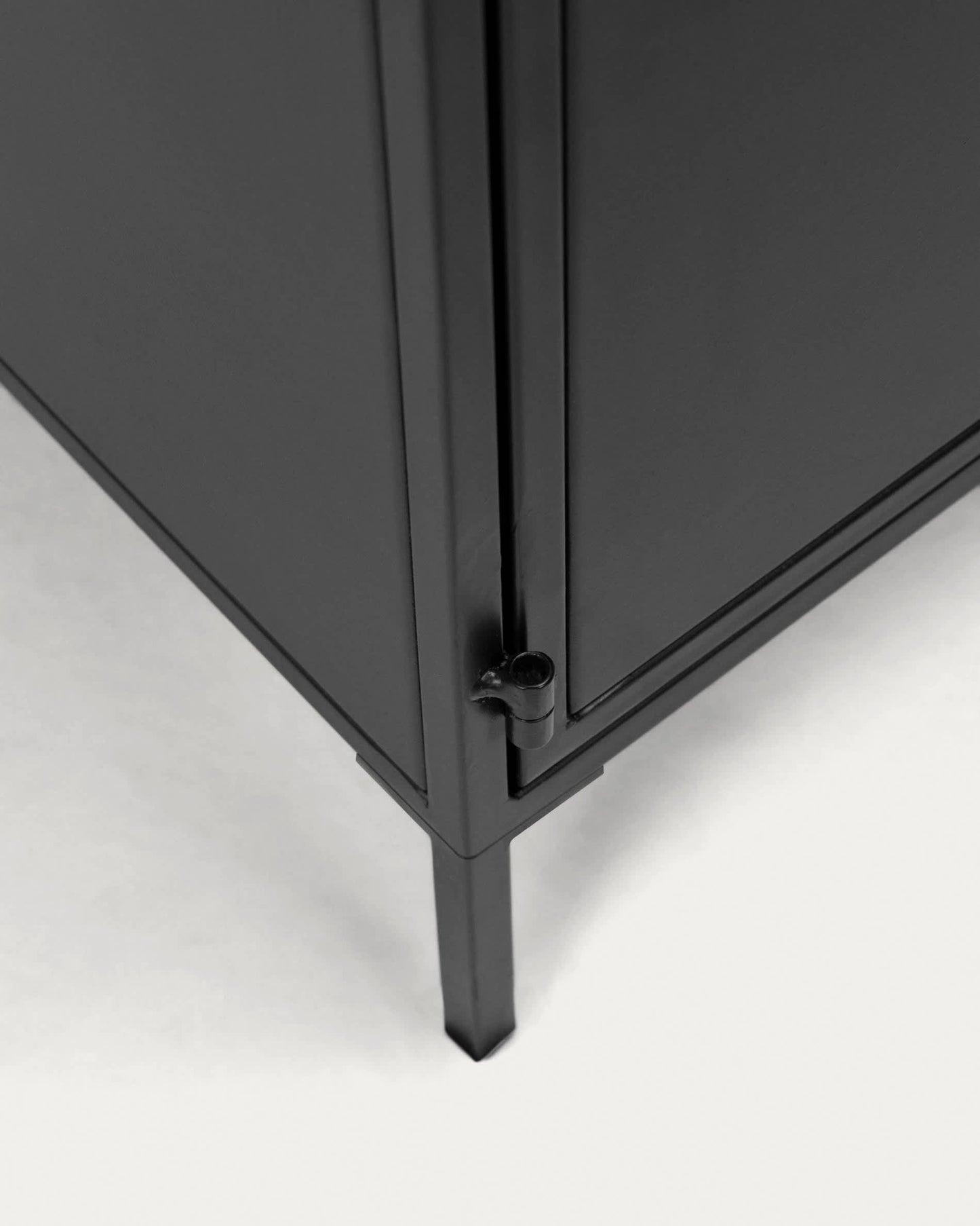 Credenza Shantay 3 ante in acciaio verniciato nero 160 x 72 cm