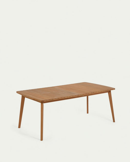 Tavolo allungabile da esterno Hanzel legno massello eucalipto 183 (240) x 100 cm