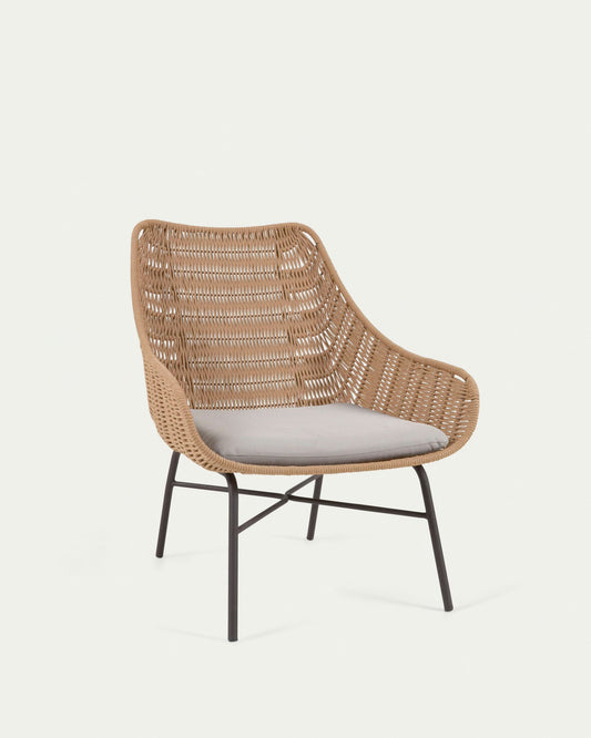 Poltrona Abeli in corda beige