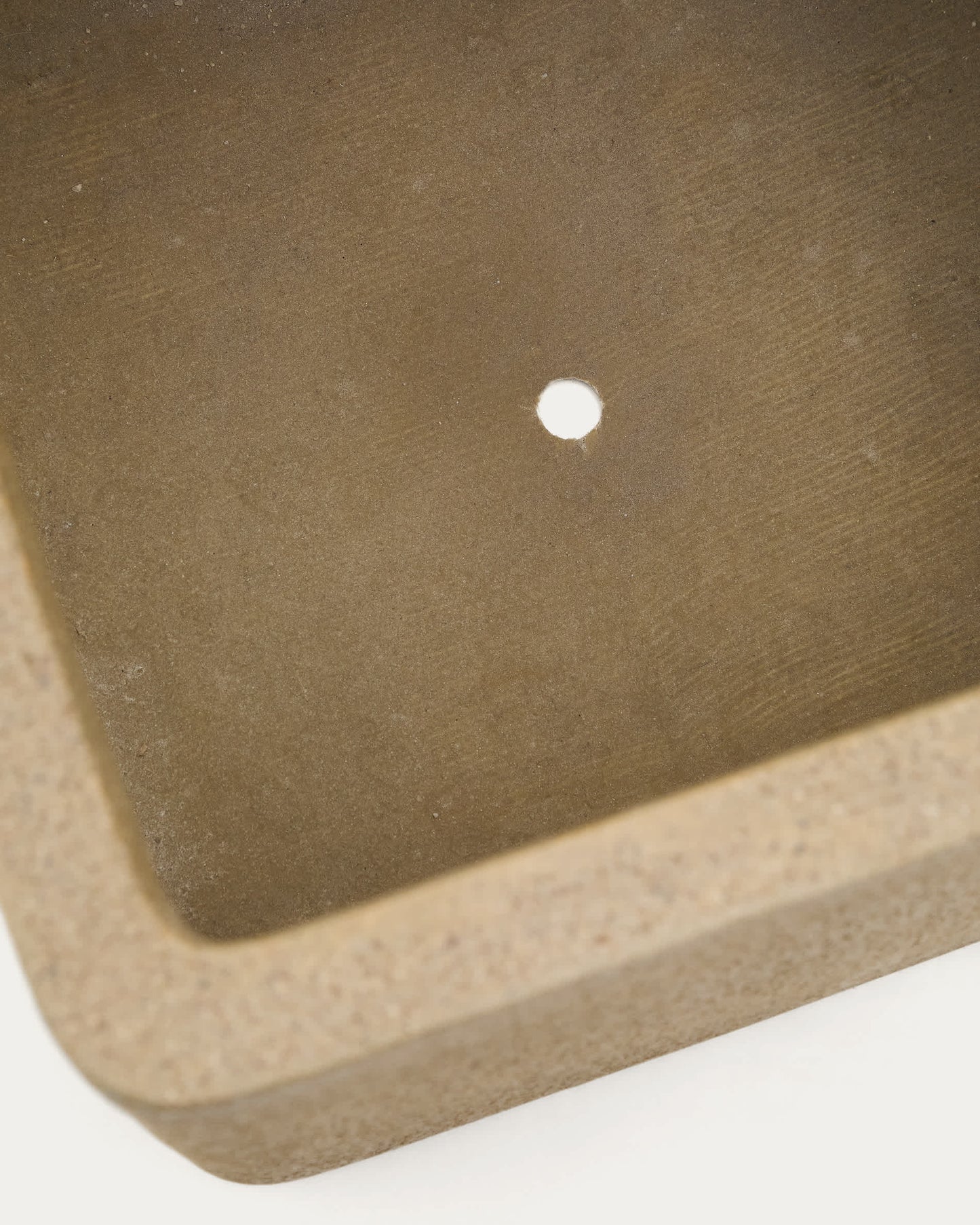 Set di 2 fioriere Minoa con effetto pietra senape 44 x 44 cm