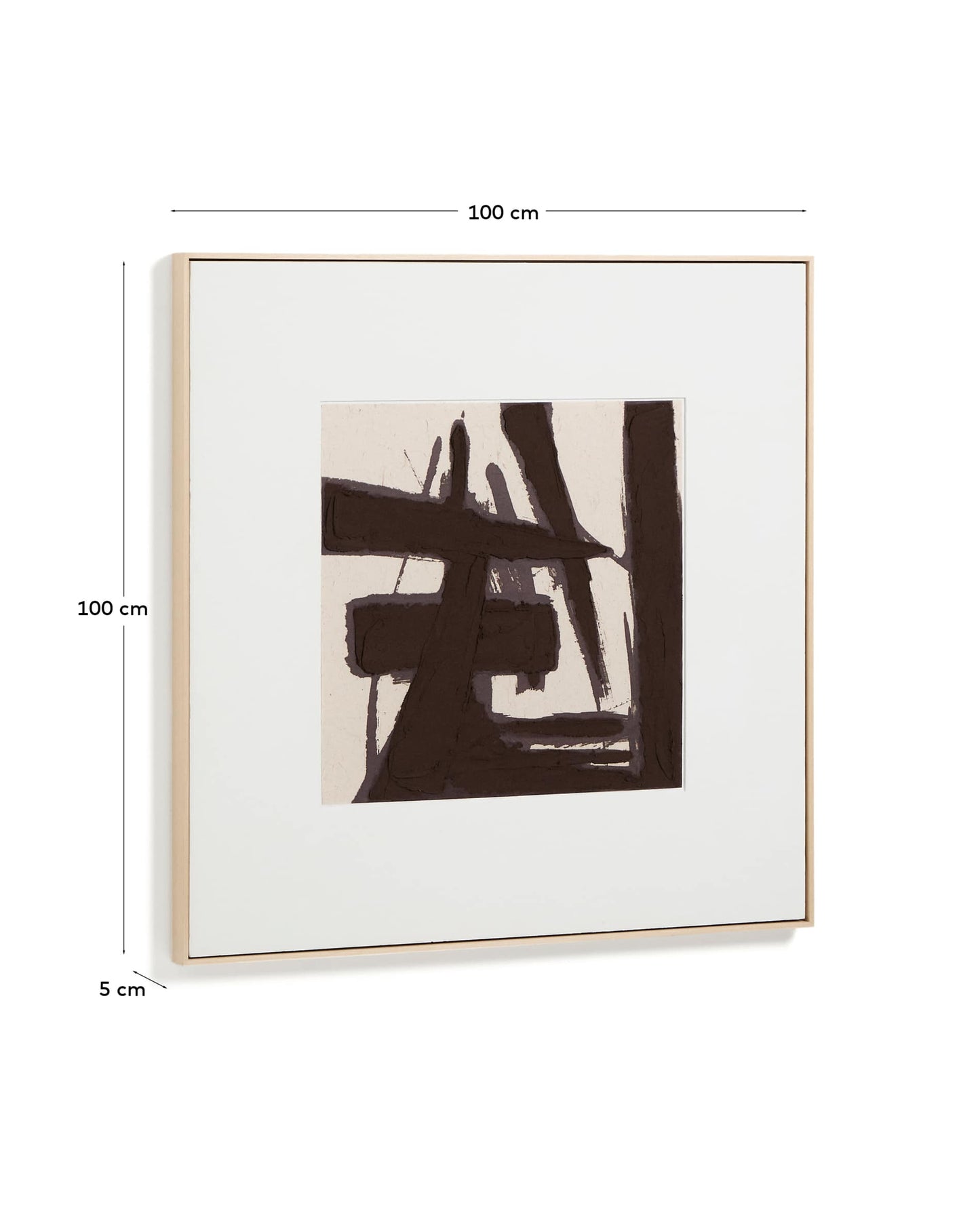 Quadro astratto Arilan dipinto a mano 100 x 100 cm