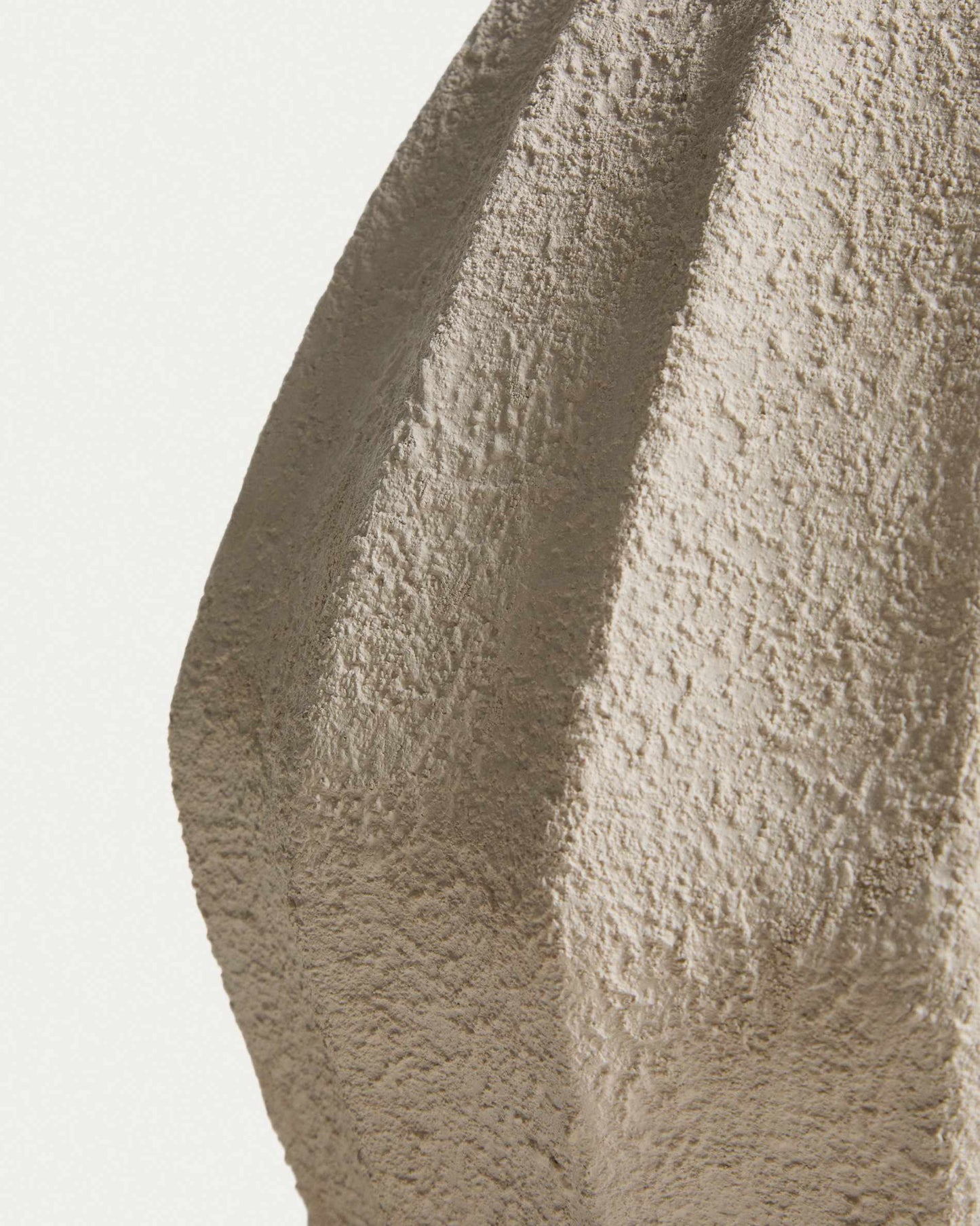 Vaso Arquena in cartapesta beige 46 cm