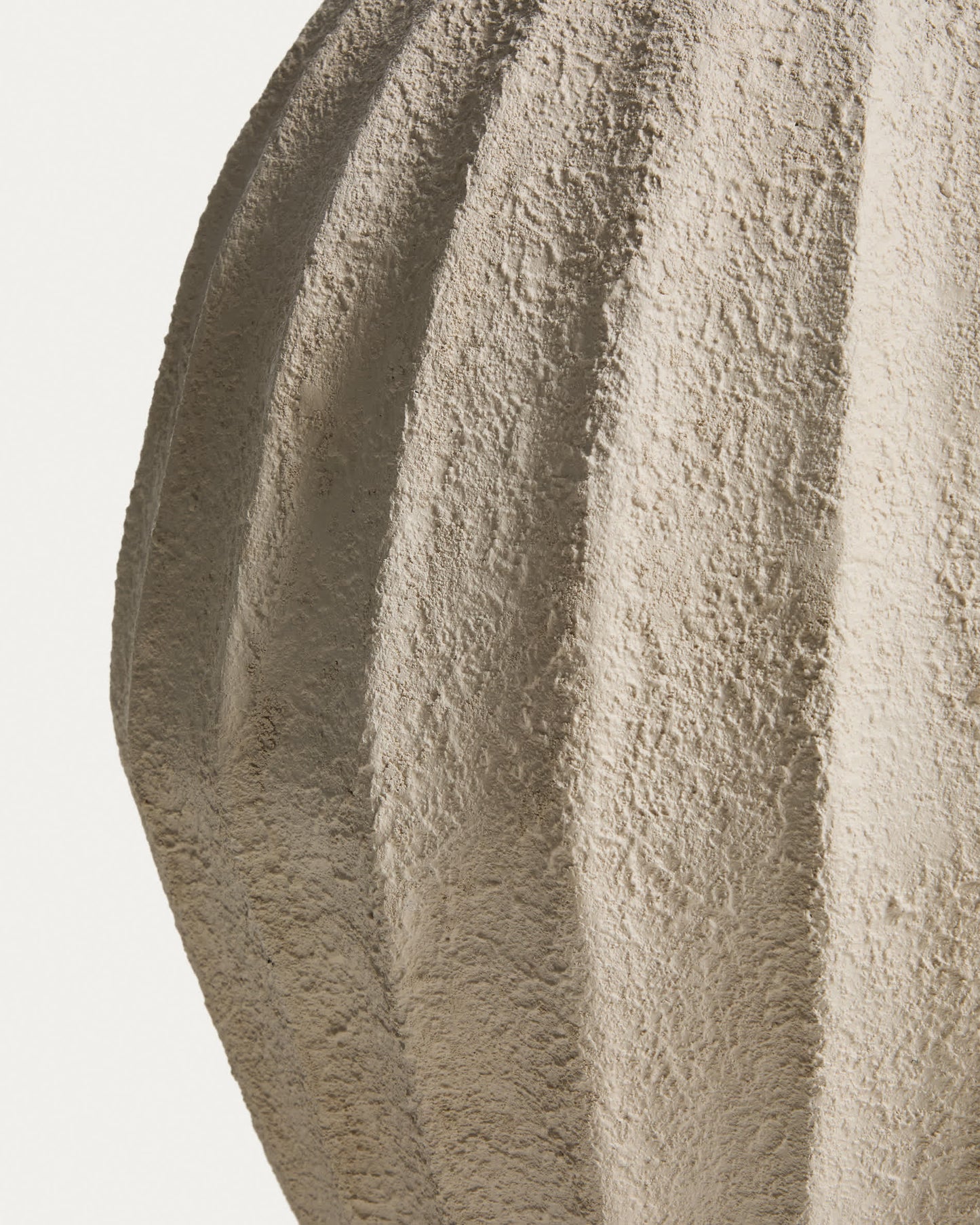 Vaso Arquena in cartapesta beige 67 cm