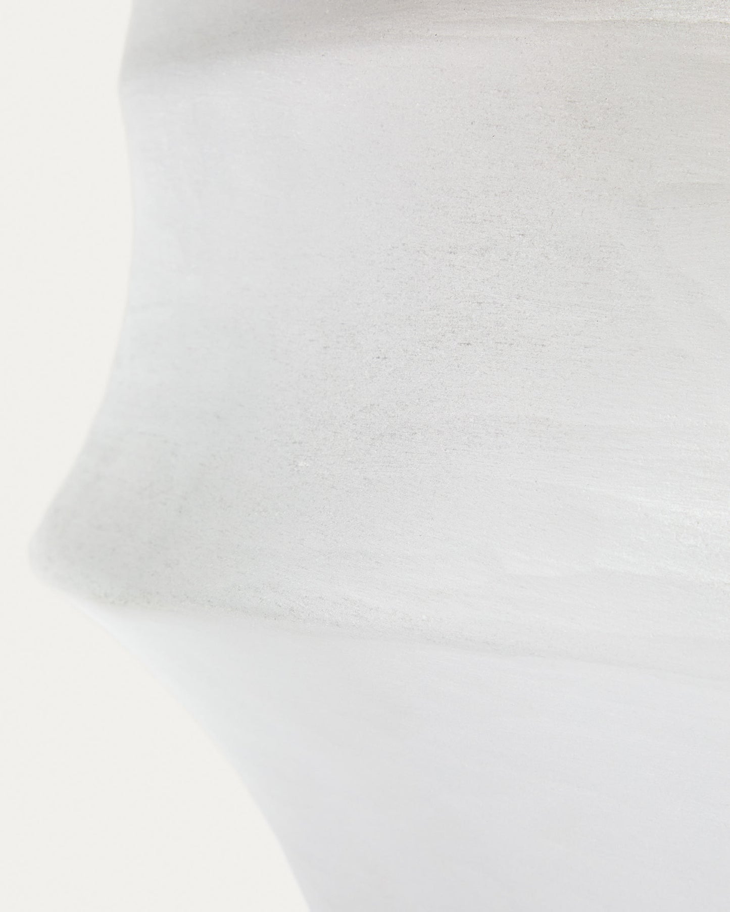 Vaso Neluo in vetro opalino bianco, 31,5 cm