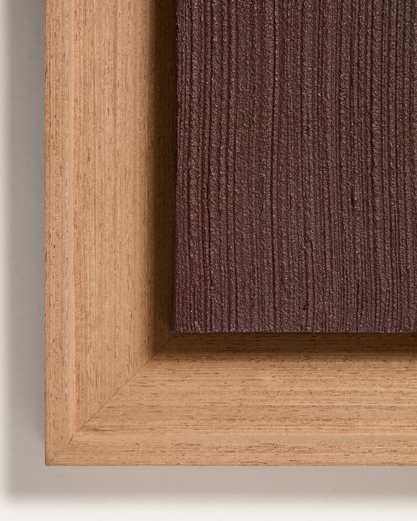 Quadro astratto Breon dipinto a mano bordeaux 40 x 70 cm