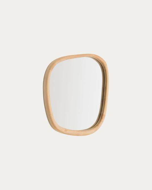 Specchio Alura in legno di teak 45,5 x 47 cm