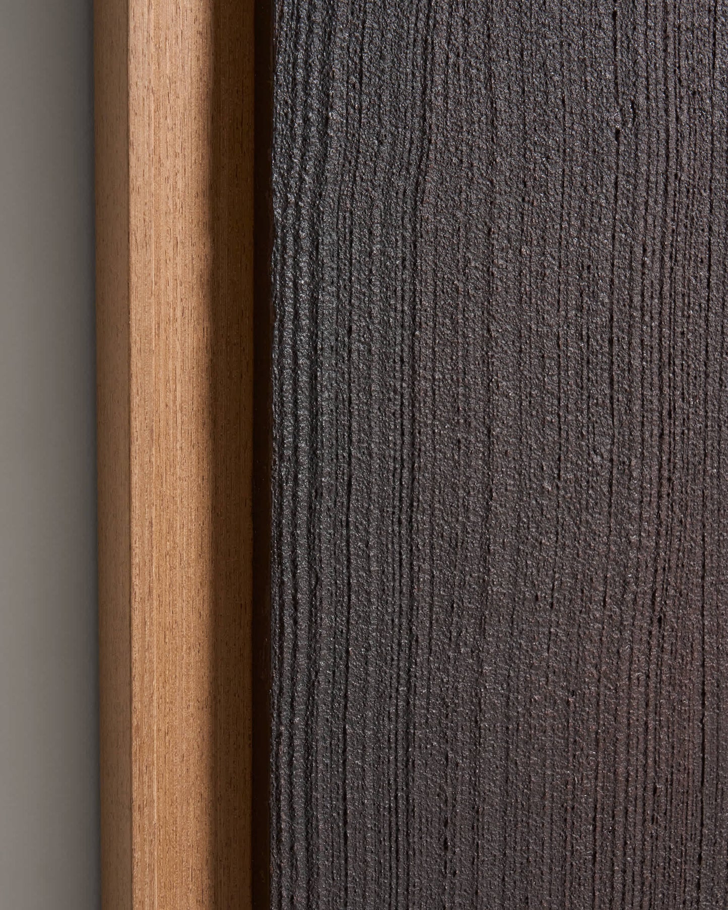Quadro astratto Breon dipinto a mano bordeaux 110 x 190 cm
