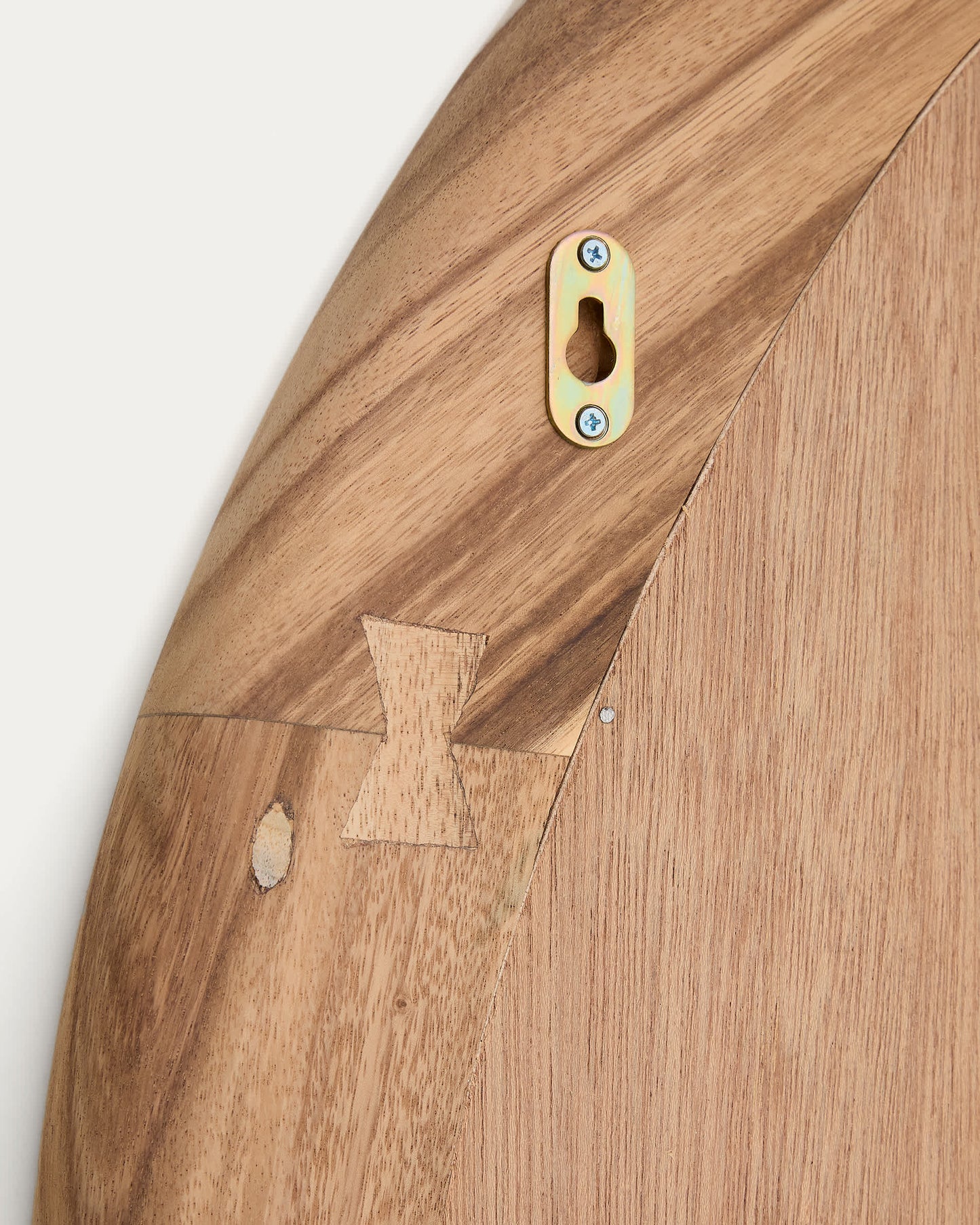 Specchio Selem in legno di mungur con finitura naturale 60 x 107 cm