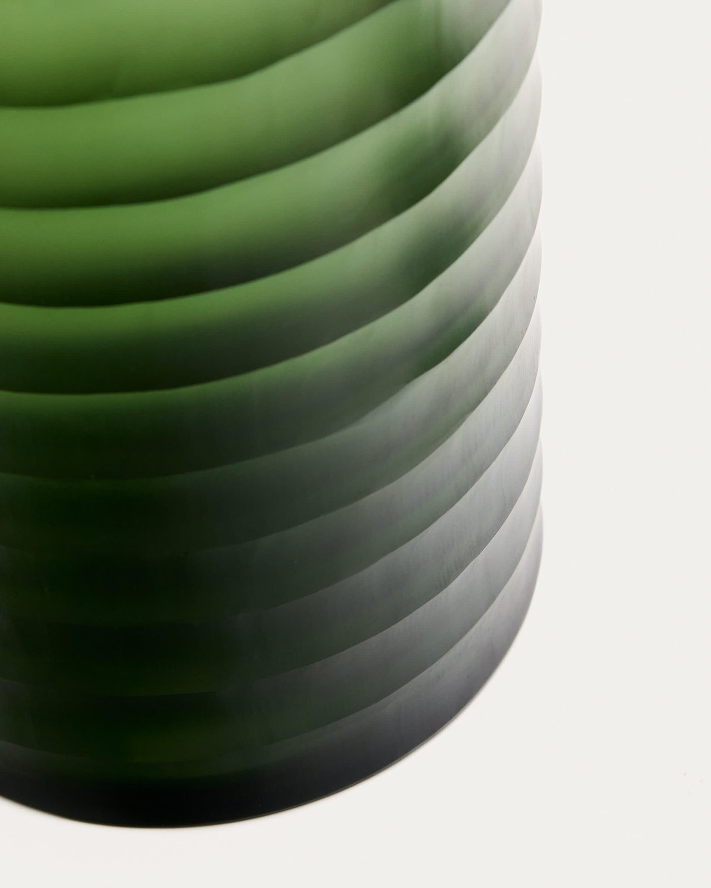 Vaso Bunce in vetro riciclato verde 25 cm