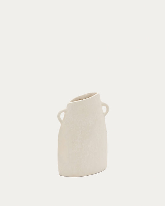Vaso Neti di cartapesta bianca 27 cm