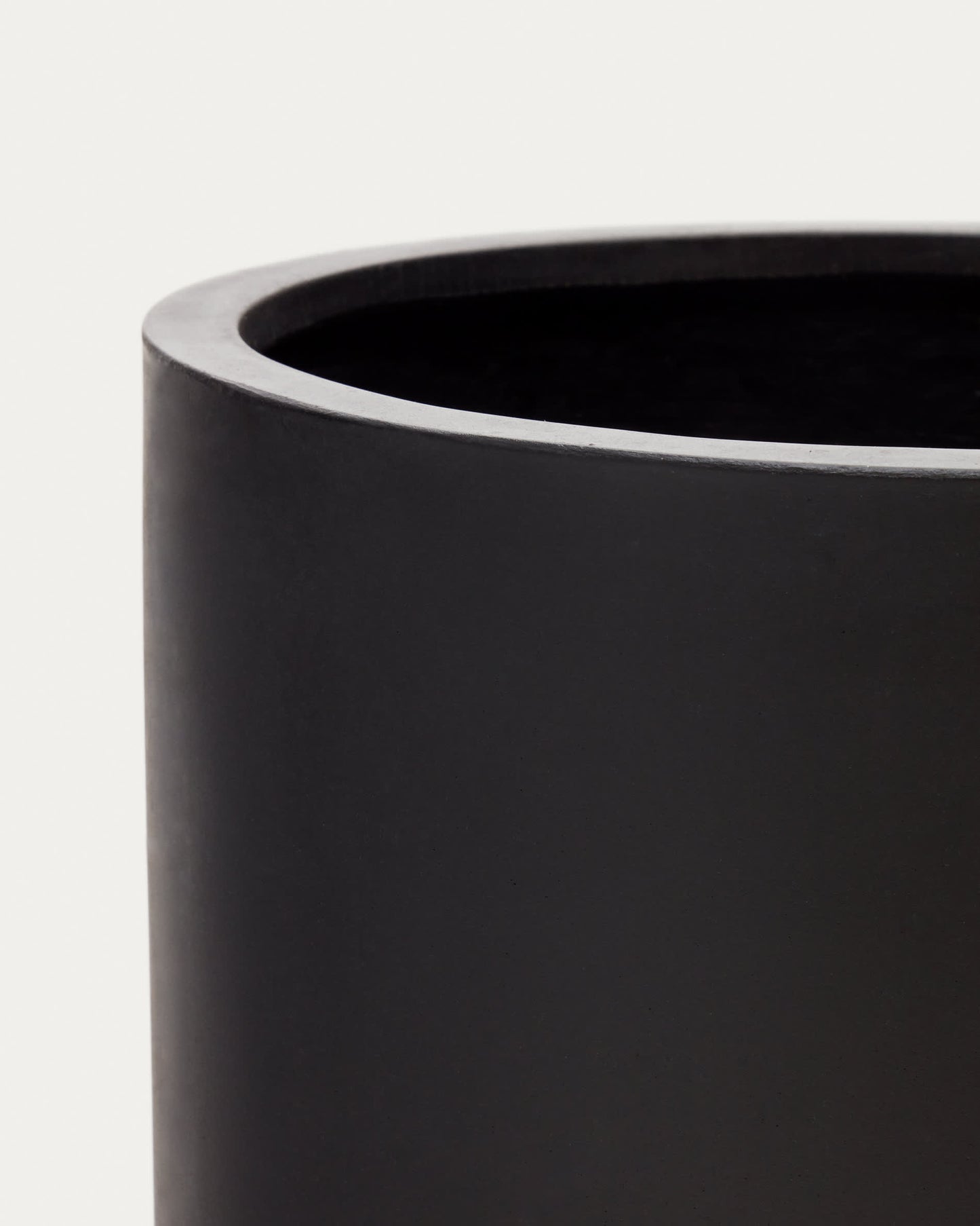 Vaso Aiguablava in cemento nero Ø 52 cm