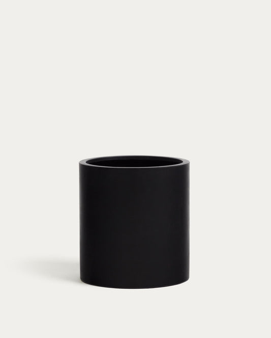 Vaso Aiguablava in cemento nero Ø 52 cm
