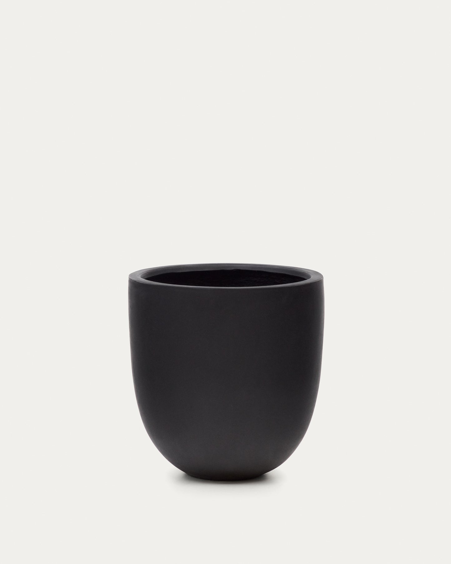 Vaso Aiguablava in cemento nero Ø 56 cm