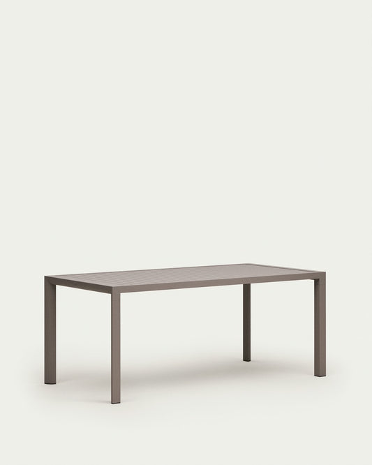 Tavolo da esterno Culip in alluminio finitura marrone 180 x 90 cm