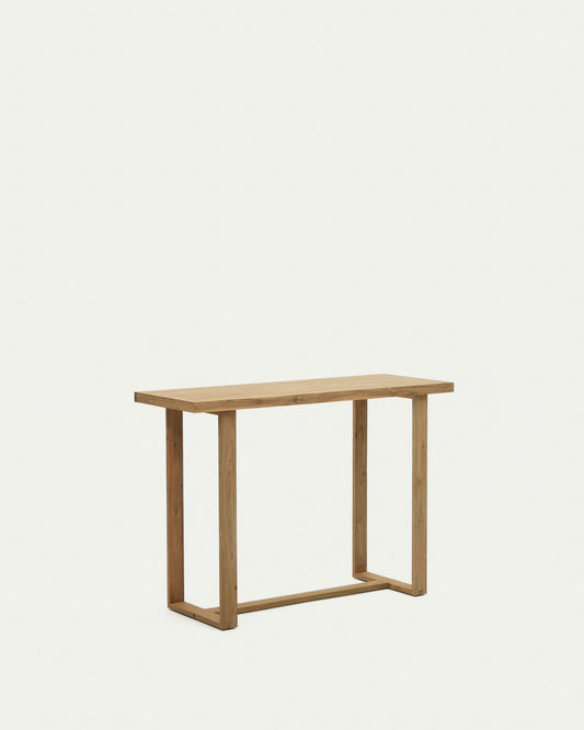 Tavolo alto Canadell in legno massiccio di teak riciclato 140 x 70 cm